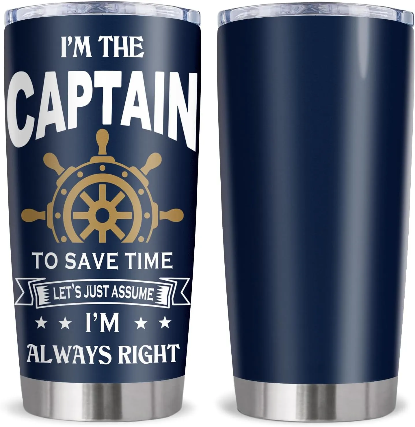 Gifts for Boat Owners, Boat Stuff Accessories Gift for Men, Captain Boater Gifts Tumbler 20Oz, Boating Captain Gift for Men