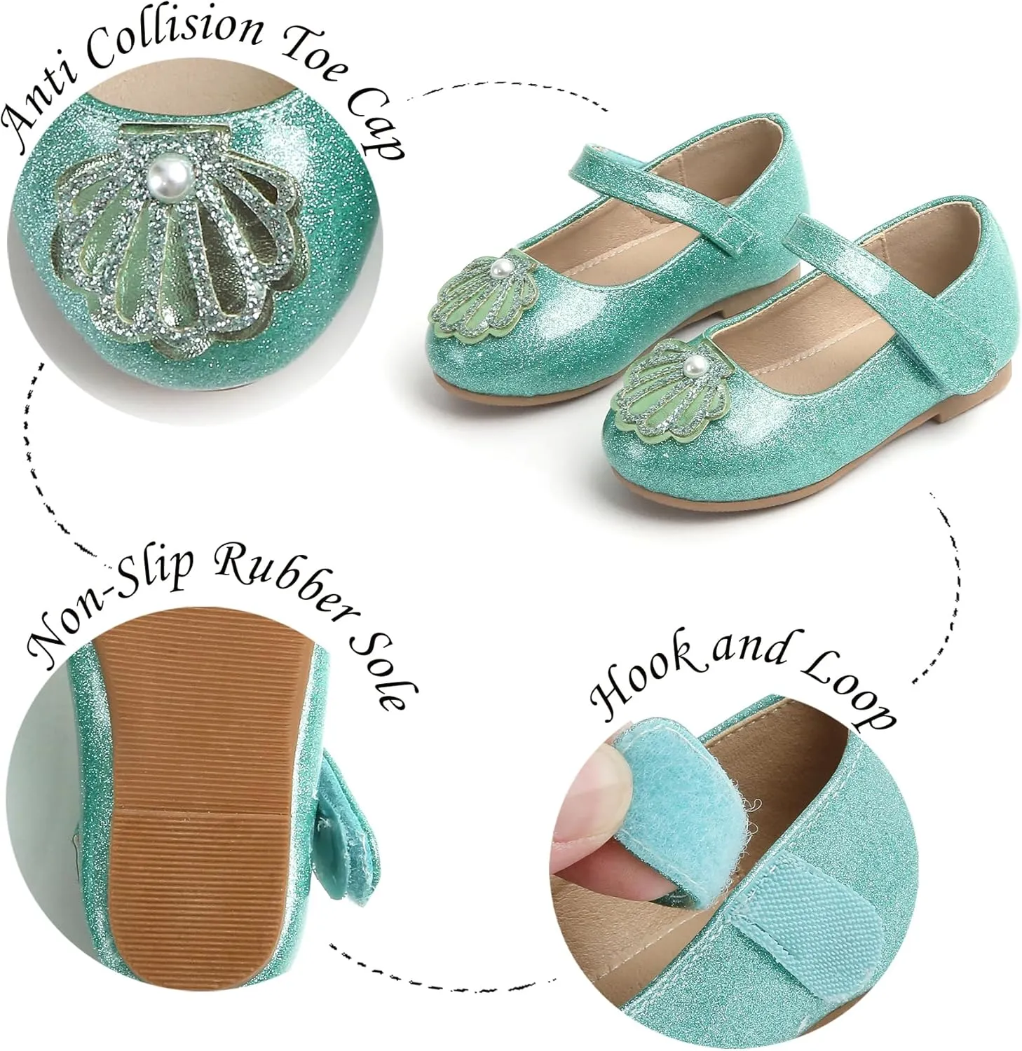Girls Dress Shoes Ballet Mary Jane Flat Toddler Kid Bow Party Shoes