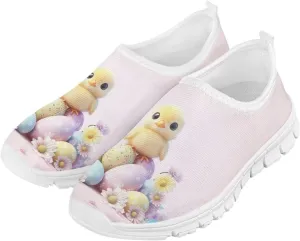 Girls Easter Gift Shoes Non Slip Tennis Slip On Shoes for Holiday Travel