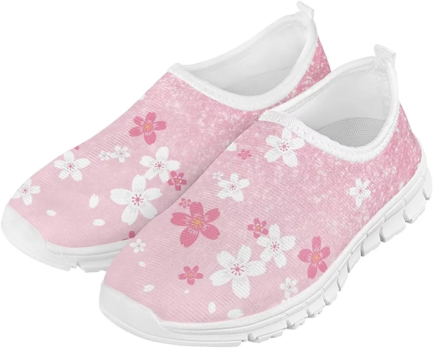 Girls Kids Slip On Sneakers Big Kids Casual Gym Tennis Shoes Soft Sole