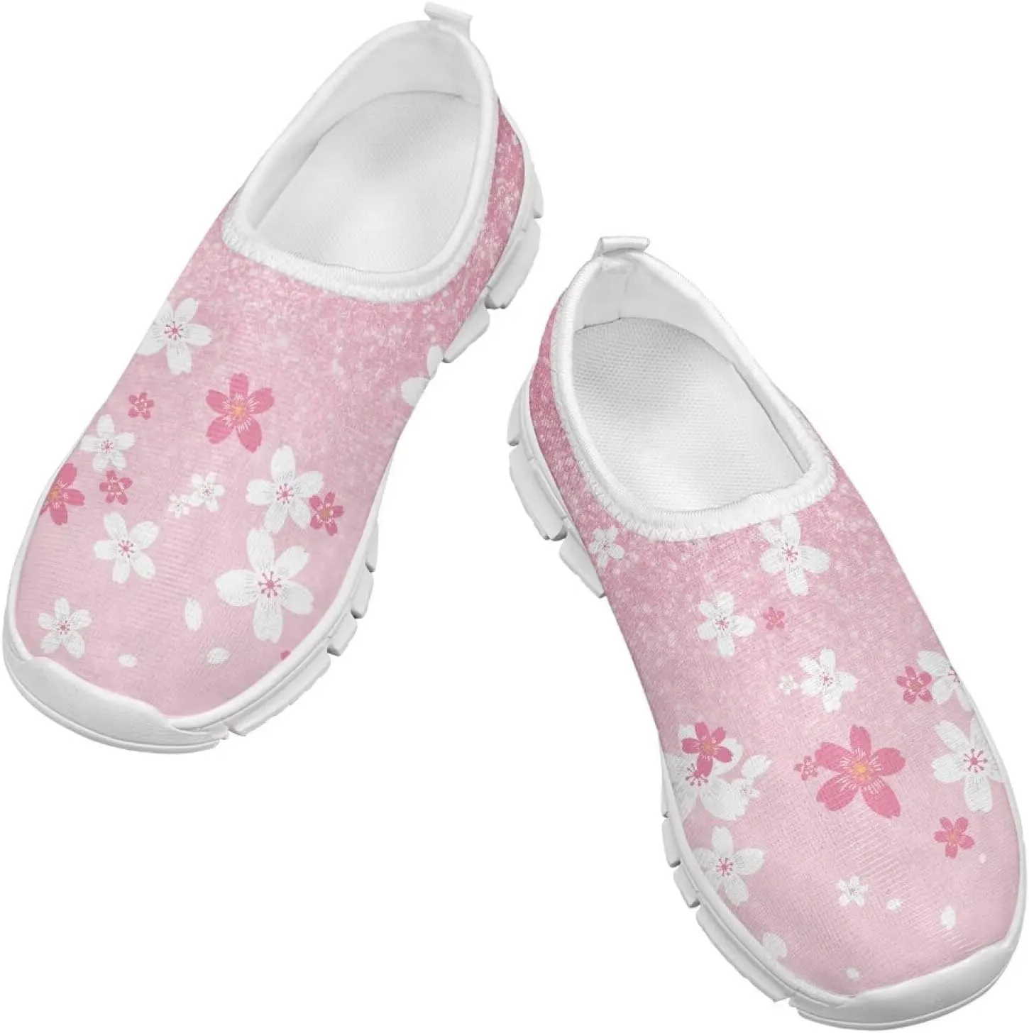 Girls Kids Slip On Sneakers Big Kids Casual Gym Tennis Shoes Soft Sole