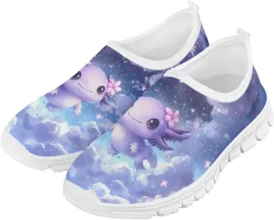 Girls Kids Slip On Sneakers Big Kids Casual Gym Tennis Shoes Soft Sole