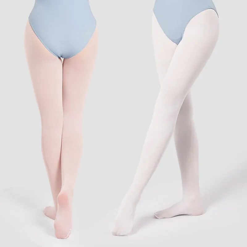 Girls Soft Ballet Tights White Pink Dance Pantyhose 40D Women Practice Stockings