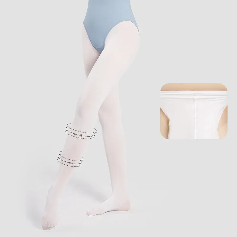 Girls Soft Ballet Tights White Pink Dance Pantyhose 40D Women Practice Stockings