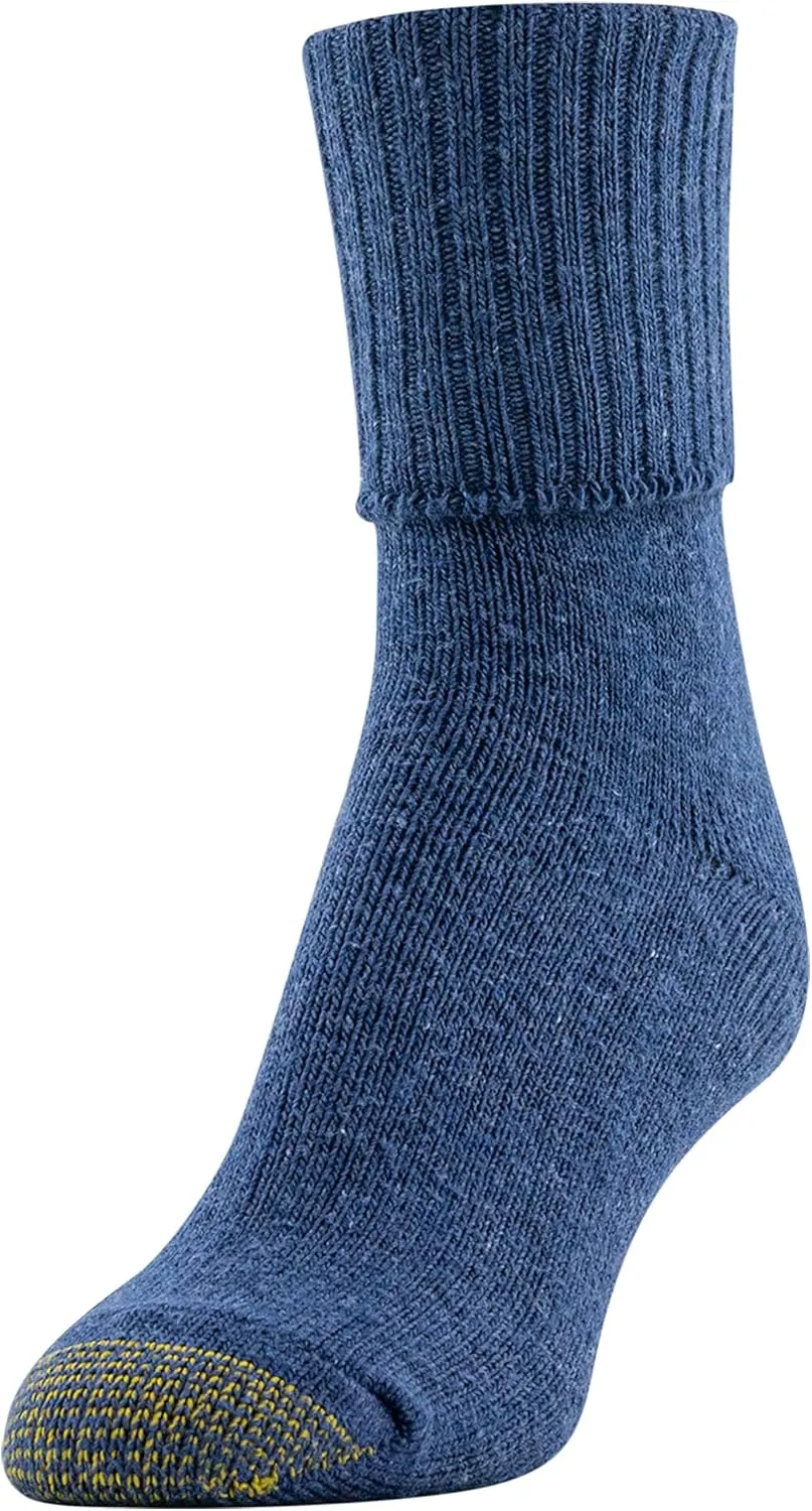 GOLDTOE Women's Bermuda Turn Cuff Socks, 3-Pairs