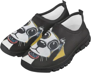 GOSTONG Boys Slip On Loafers Kids Low Top Non Slip Casual Fashion Shoe Outdoor Soft Sports Walking Hiking Shoes Black Sole Size 11-15