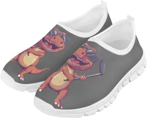 GOSTONG Kids Boys Slip On Sneakers Soft Loafers Low Top Non Slip Casual Walking Shoe Ooutdoor Flat Sports Shoes White Sole Size 11-15
