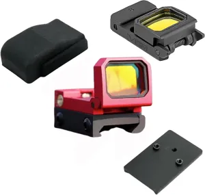 GOTICAL CNC-Machined Fiber Optic Set Front & Rear Handgun Sights for Glock Pistols Standard Models
