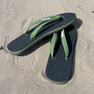 GRANITE - Womens non plastic, biodegradable, rubber flip flops made in the UK.