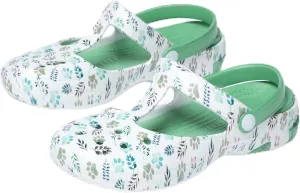 GreaterGood Multicolored Mary Jane Clogs Lightweight EVA Slip On Shoes Moveable Strap Quick Dry Garden Water Resistant Gifts for Women