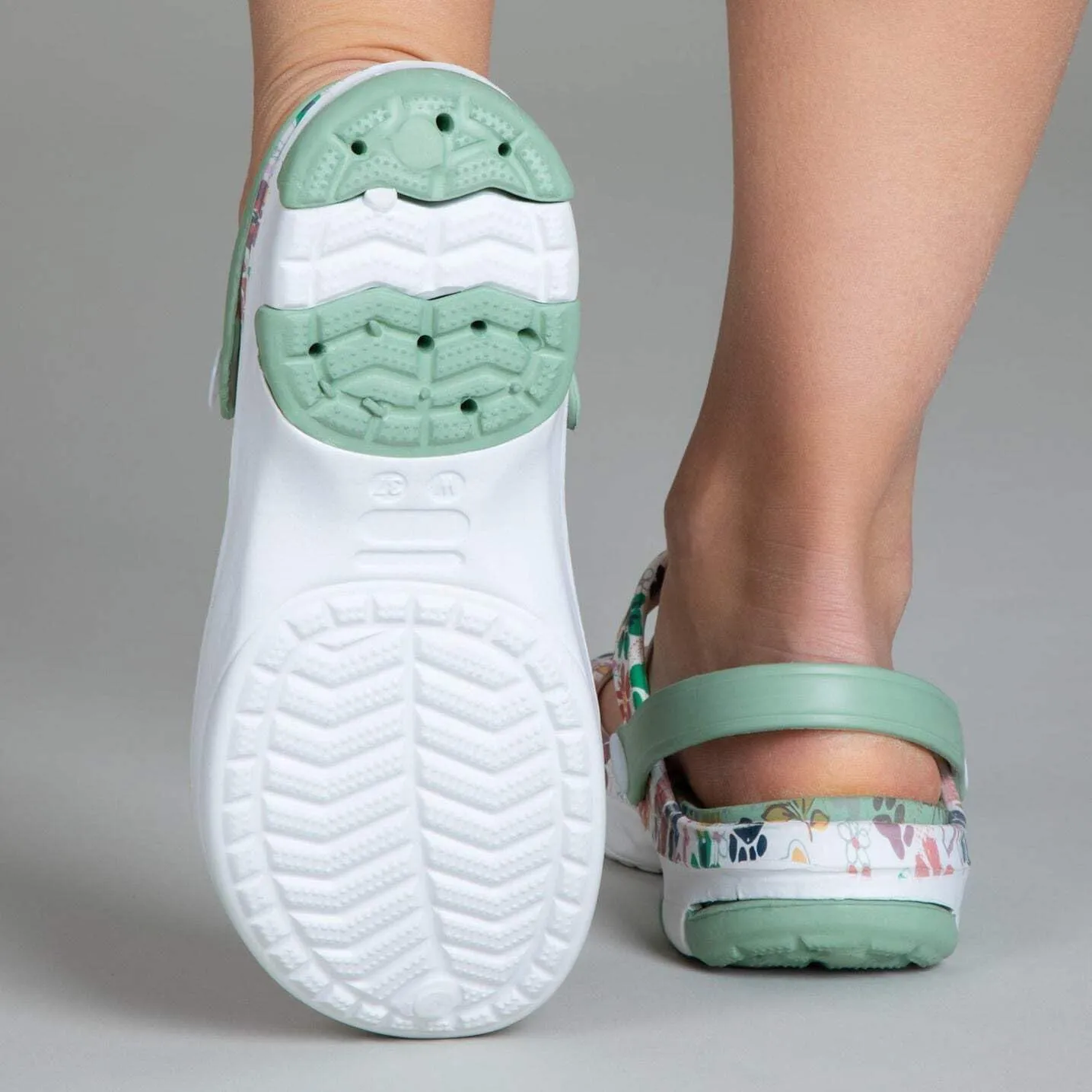 GreaterGood Multicolored Mary Jane Clogs Lightweight EVA Slip On Shoes Moveable Strap Quick Dry Garden Water Resistant Gifts for Women