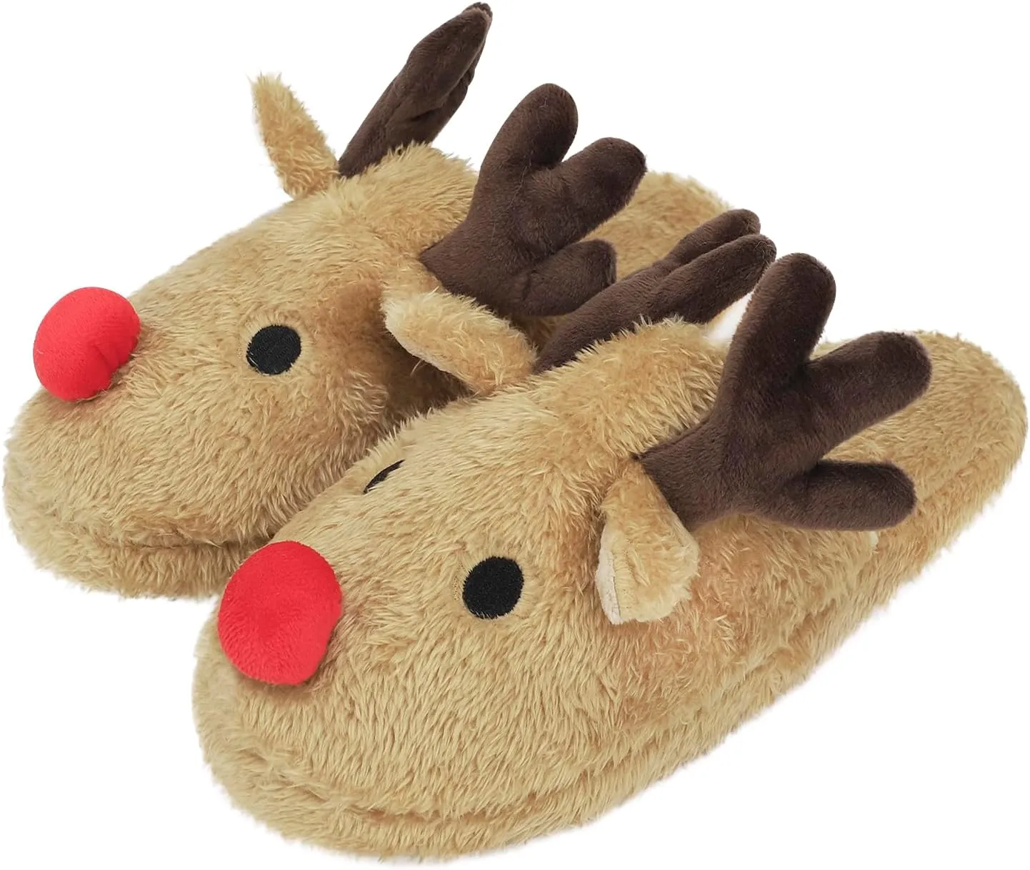 Greenery-GRE Womens Cartoon Indoor Warm Fleece Slippers Winter Soft Cozy Home Booties Non-Slip Plush Slip-on Shoes Ankle Boots