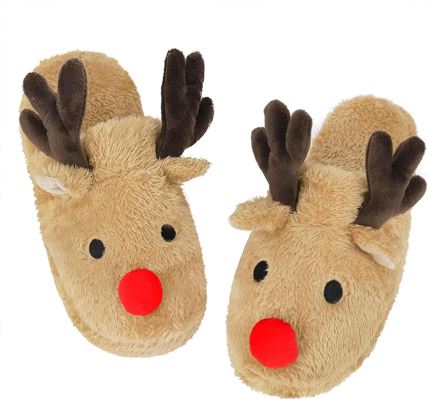 Greenery-GRE Womens Cartoon Indoor Warm Fleece Slippers Winter Soft Cozy Home Booties Non-Slip Plush Slip-on Shoes Ankle Boots