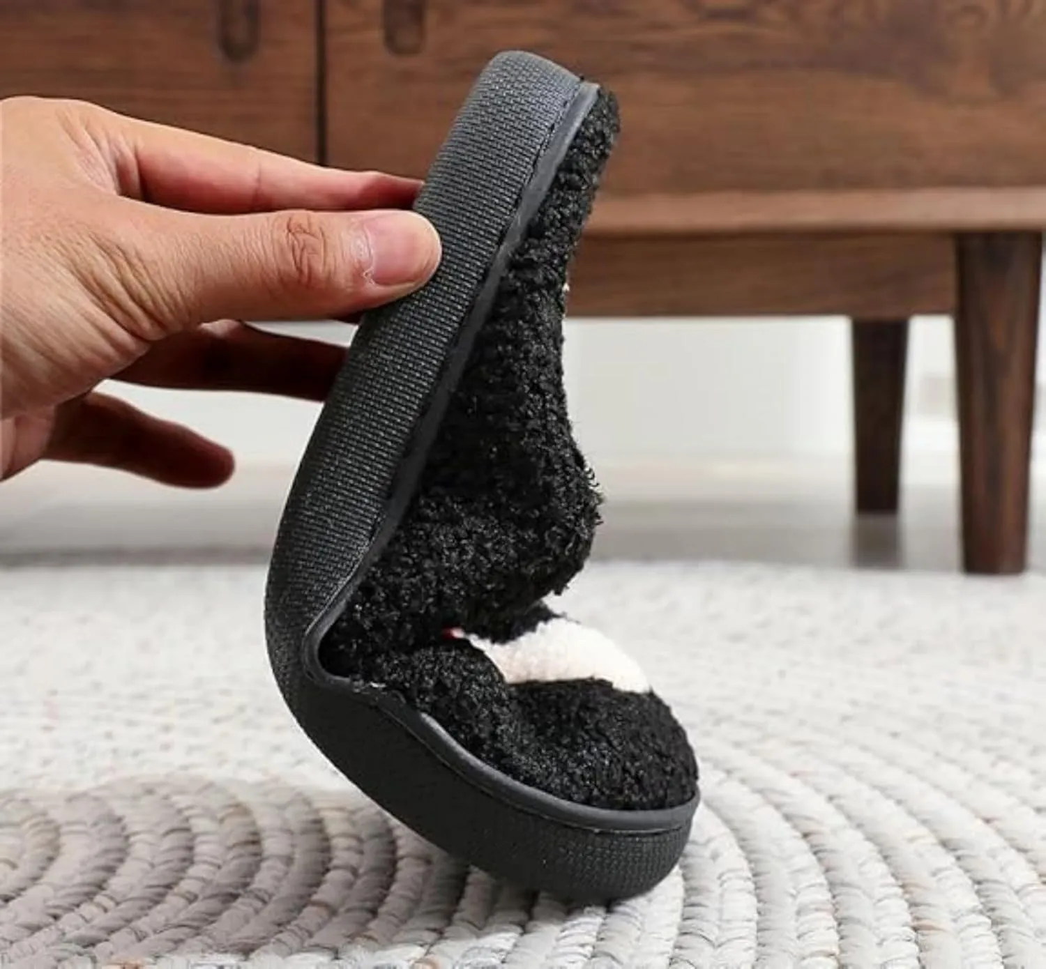 Grimace Halloween Soft Plush Comfy Slippers - Pumpkin Slippers, Slip-on, Cozy Indoor/Outdoor, Fluffy for Women & Men