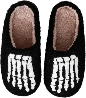 Grimace Halloween Soft Plush Comfy Slippers - Pumpkin Slippers, Slip-on, Cozy Indoor/Outdoor, Fluffy for Women & Men