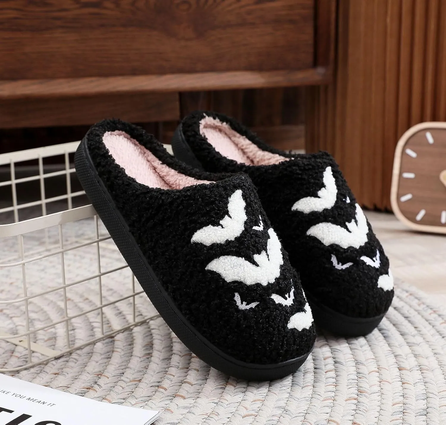 Grimace Halloween Soft Plush Comfy Slippers - Pumpkin Slippers, Slip-on, Cozy Indoor/Outdoor, Fluffy for Women & Men