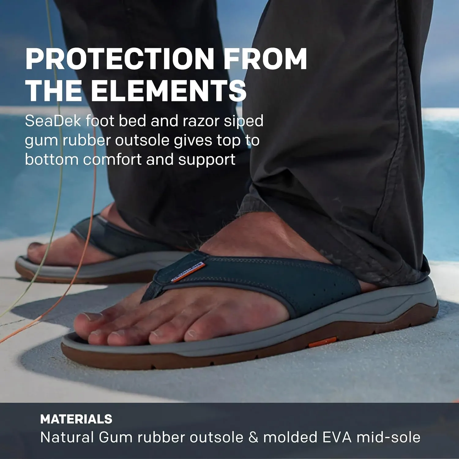 Grundéns Men’s DECK-BOSS Sandal | Durable, Supportive