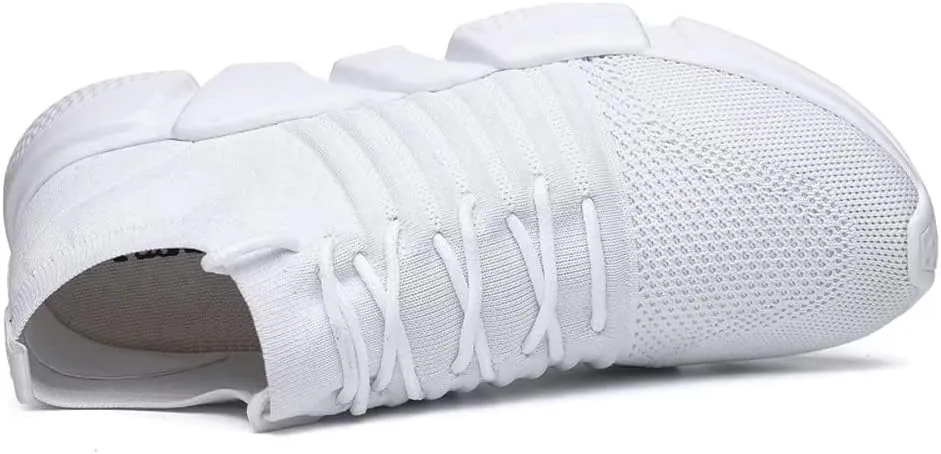 GSLMOLN Mens Womens Fashion Sneakers Unisex Slip on Ultra-Sock Knit Soft Sole Breathable Lightweight Casual Walking Shoes