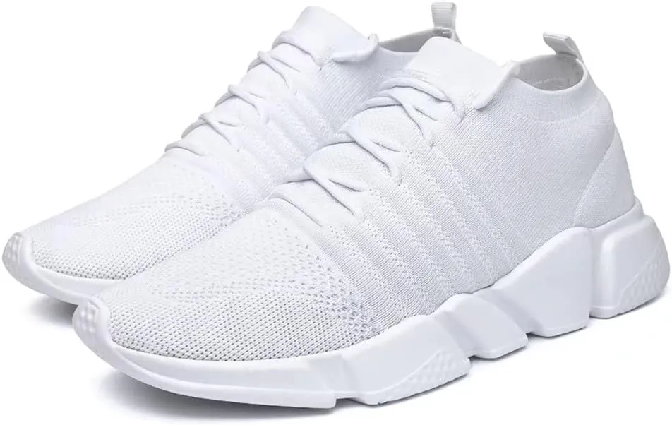 GSLMOLN Mens Womens Fashion Sneakers Unisex Slip on Ultra-Sock Knit Soft Sole Breathable Lightweight Casual Walking Shoes