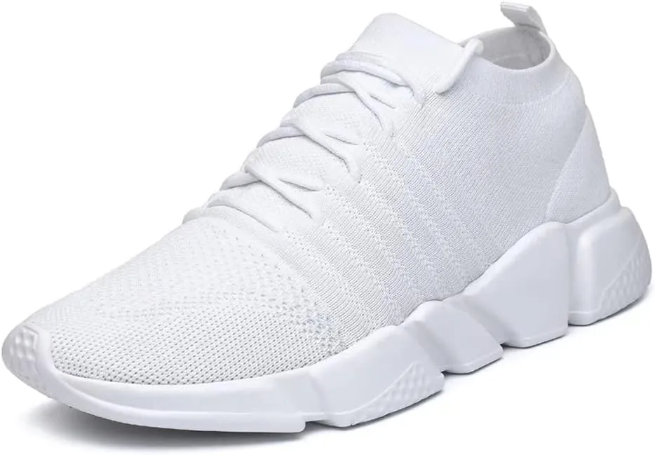 GSLMOLN Mens Womens Fashion Sneakers Unisex Slip on Ultra-Sock Knit Soft Sole Breathable Lightweight Casual Walking Shoes