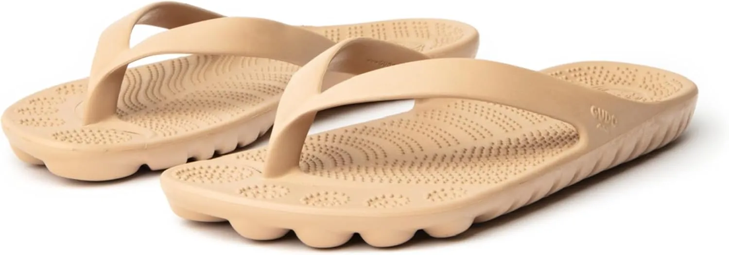 GUDO WORLD Unisex Flip Flop Sandals with Pressure Point Reflexology Stimulation and EVA Foam Supportive Soles For Men and Women