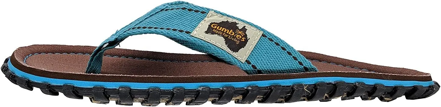 Gumbies Islander Unisex Flip Flops, with Supersoft Cotton Toe Post and Durable Recycled Rubber Sole - Comfort Guaranteed