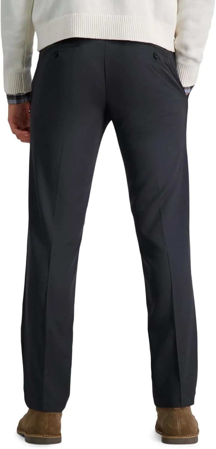 Haggar Men's Cool 18 Pro Straight Fit Flat Front Dress Casual Stretch Golf Pant