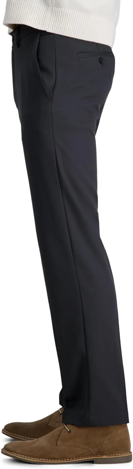 Haggar Men's Cool 18 Pro Straight Fit Flat Front Dress Casual Stretch Golf Pant