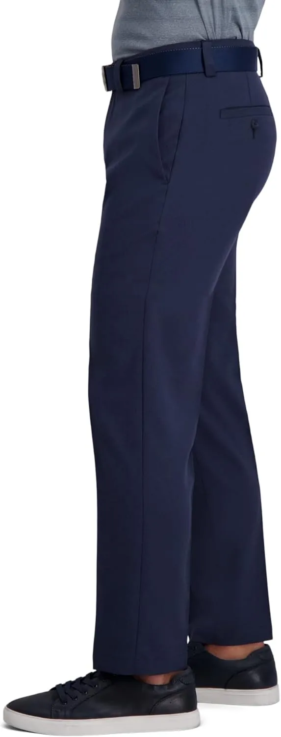 Haggar Men's Cool Right Performance Flex Straight Fit Flat Front Pant-reg. and Big & Tall