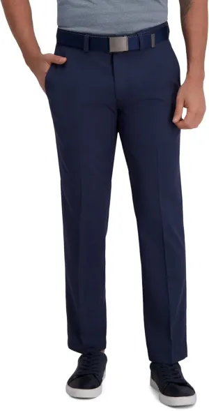 Haggar Men's Cool Right Performance Flex Straight Fit Flat Front Pant-reg. and Big & Tall