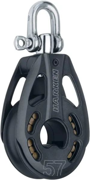 HARKEN Premium Sailing 57mm HL Black Magic Air Boat Block, 57mm, Part 3215