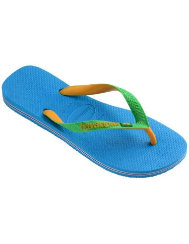 HAVAIANAS BRASIL MIX  - TURQUOISE.POP YELLOW