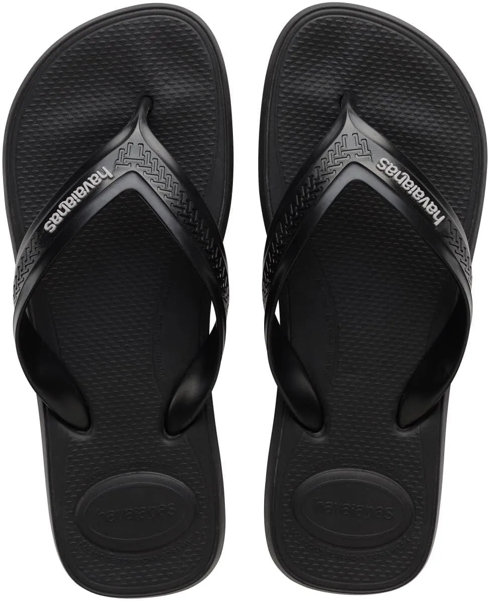 Havaianas for Men - Top Max Comfort Flip Flops, Black, 13