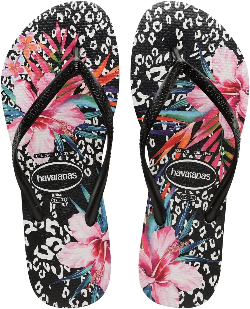 Havaianas Girls Kid's Slim Animal Floral Flip Flop Sandals