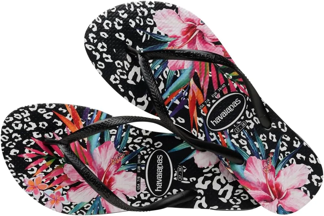Havaianas Girls Kid's Slim Animal Floral Flip Flop Sandals