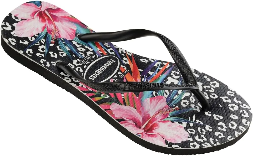 Havaianas Girls Kid's Slim Animal Floral Flip Flop Sandals