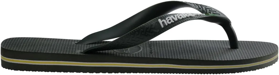 havaianas Men's Brazil Logo Sandal Green Olive Flip-Flop