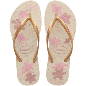 Havaianas Slim Organic Floral beige/golden