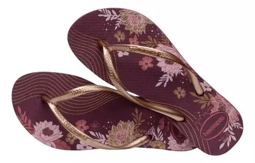 Havaianas Slim Organic Floral Purple