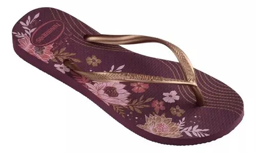Havaianas Slim Organic Floral Purple