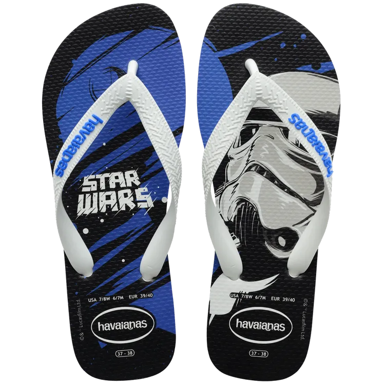 HAVAIANAS STARS WARS - WHITE.BLUE STAR