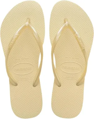 Havaianas Women's Slim Flip Flops Sandals, Buttercream, 7/8