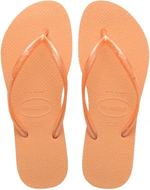 Havaianas Women's Slim Flip Flops Sandals, Peach, 7/8