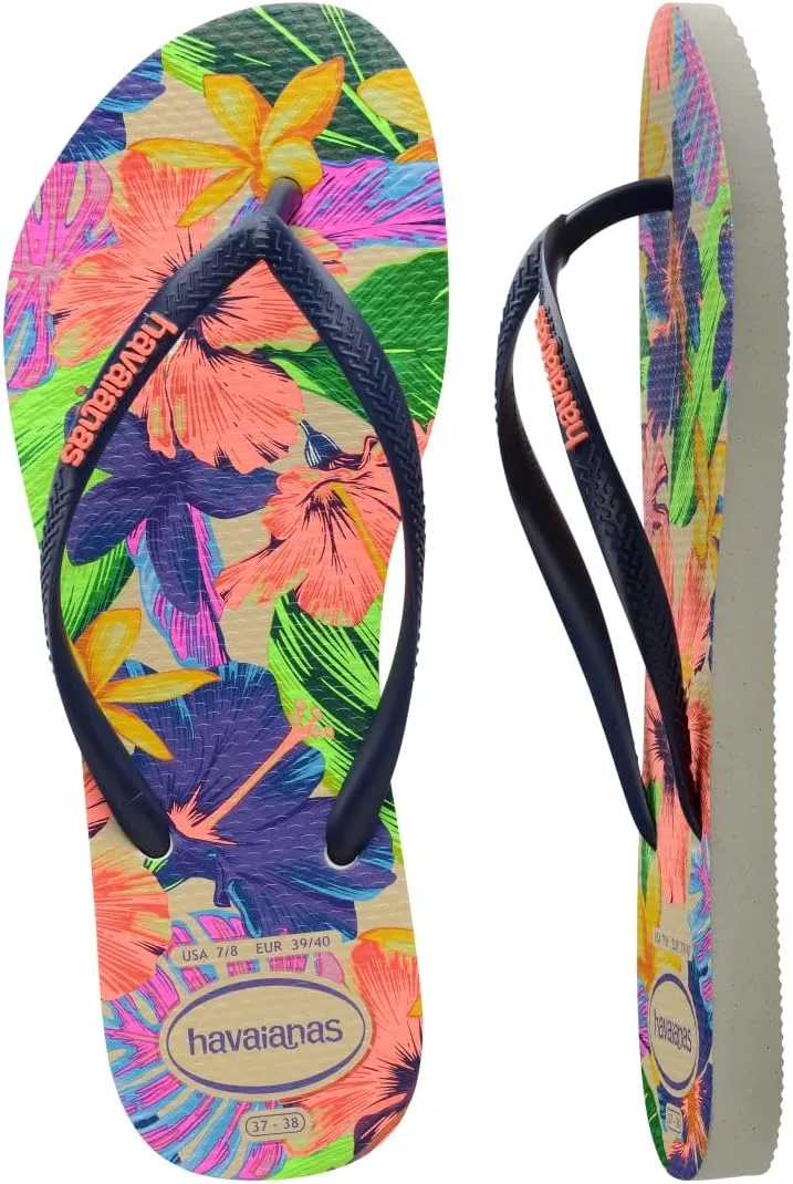 Havaianas Women's Slim Floral Bouquet Flip Flops