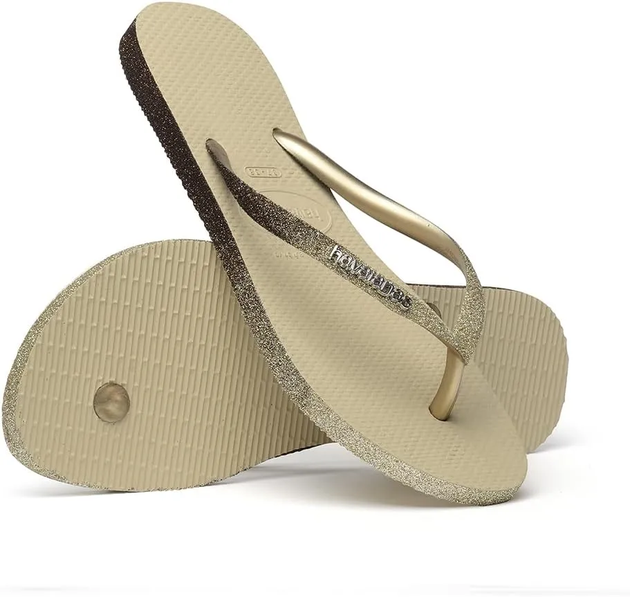 havaianas Women's Slim Sparkle Sandal Sand Grey