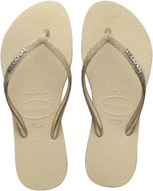 havaianas Women's Slim Sparkle Sandal Sand Grey