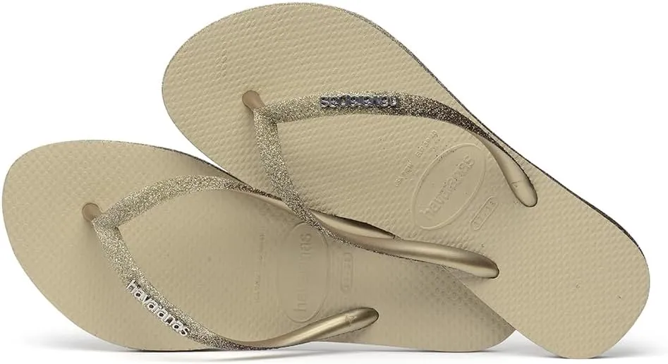 havaianas Women's Slim Sparkle Sandal Sand Grey