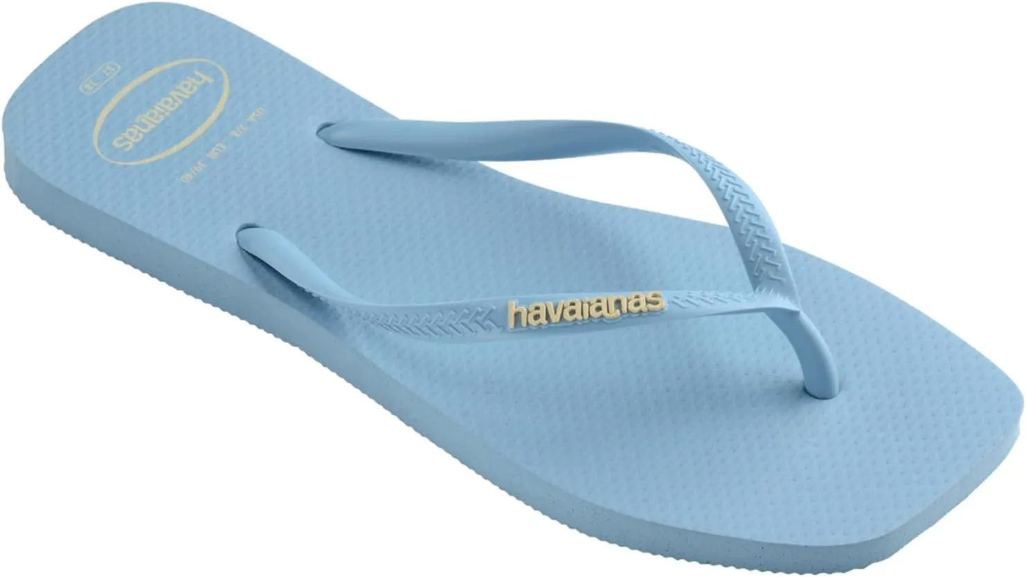 Havaianas Women's Slim Square Logo Pop Flip-Flop