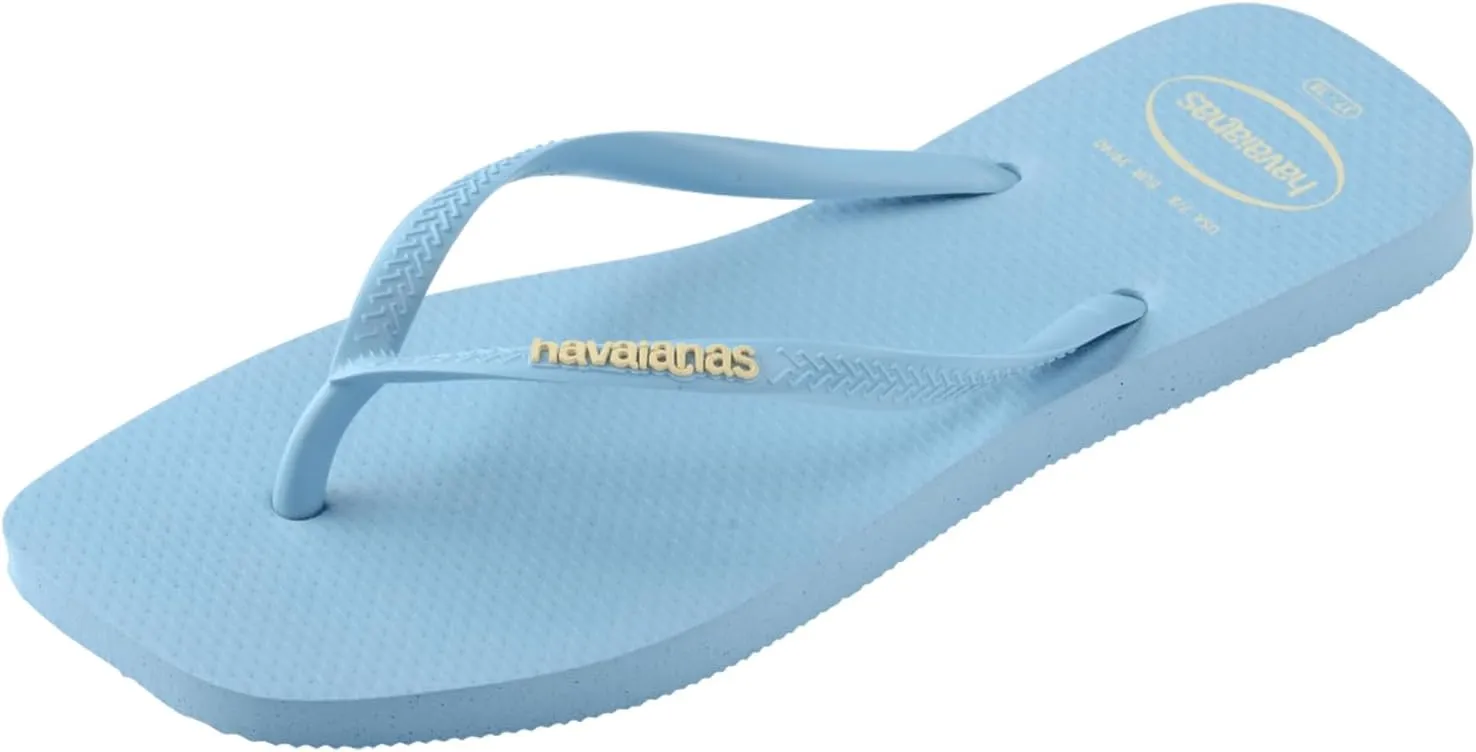 Havaianas Women's Slim Square Logo Pop Flip-Flop