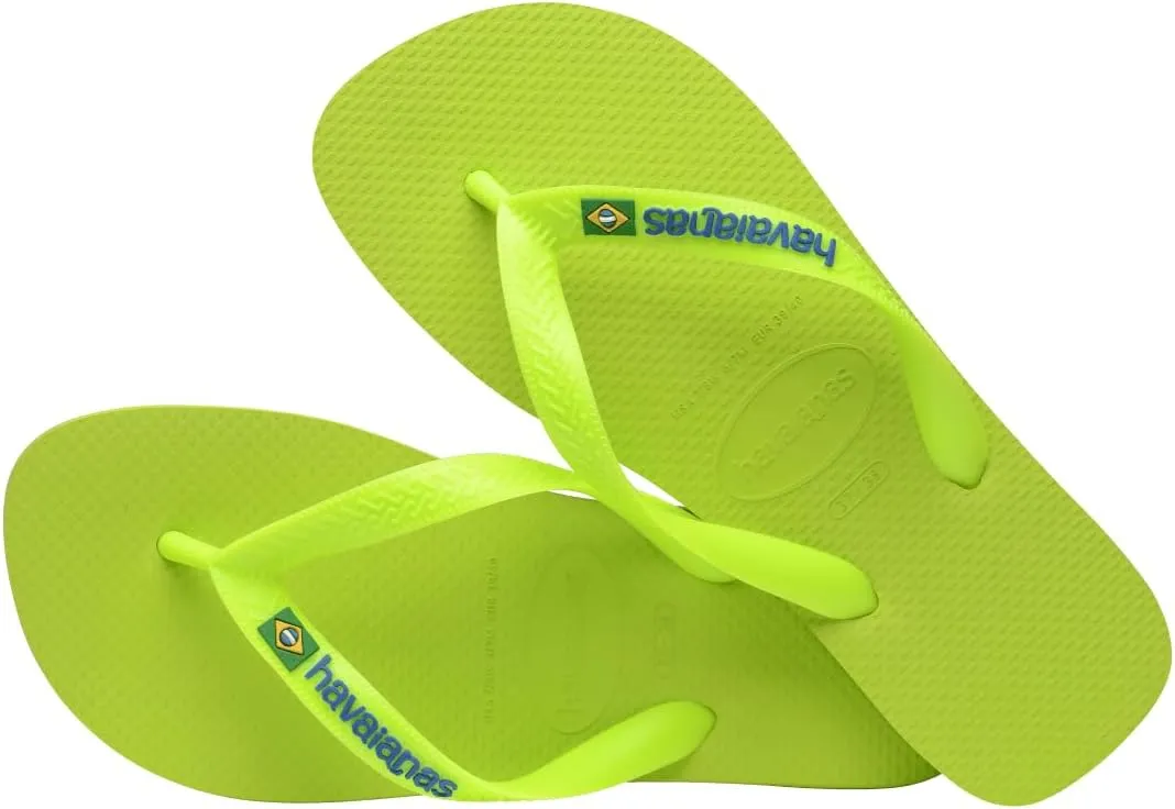 Havaianas Women's Top Brazil Logo Colors Flip Flops - Women's Sandals for Swimming Pools